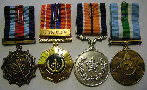 Full Size Medal Set of Four w/ Cunene Bar All Medals Numbered