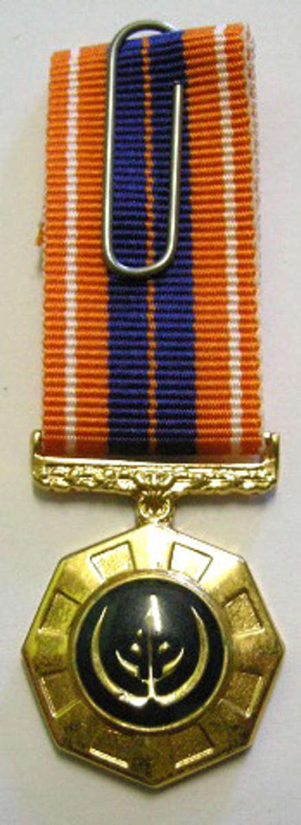 Miniature Pro Patria Medal Raised Epoxy Matte Finish @ Back
