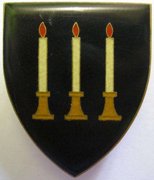 Aliwal North Commando Shoulder Flash Pins Intact Dinnes 4772 Note Small Cracks