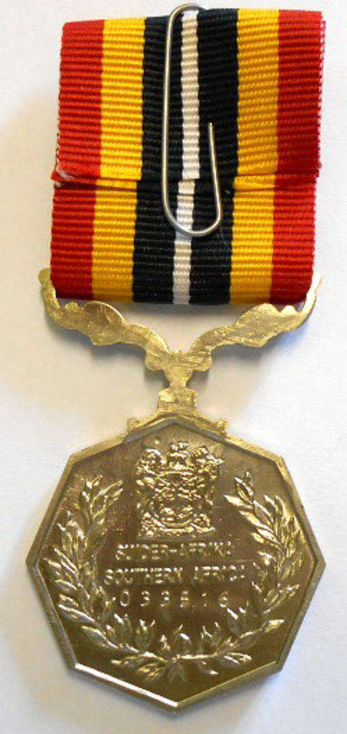 Full Size Southern Africa Medal Uniface Susp Short Grass Crisp Detail Matte Nr @ Back In Box