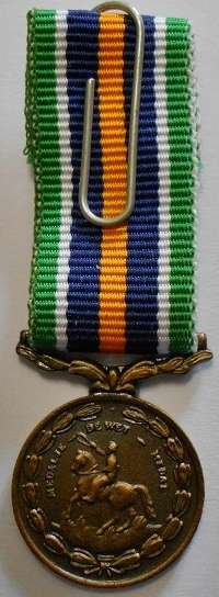 Miniature De Wet Medal Thin Type