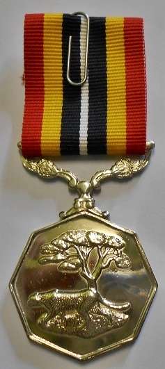 Full Size Southern Africa Medal Double Face Suspender Tall Grass Poor Detail Nr Engraved on Rim