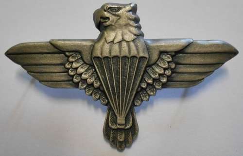 44 Parachute Brigade Grey Metal Beret Badge Pin Type Dinnes 303