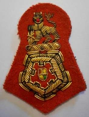 Army Senior Officers Non-Staff Qualified Cap Badge Bullion Wire on Felt