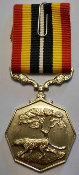 Full Size Southern Africa Medal Uniface Susp Short Grass Crisp Detail Matte Nr @ Back In Box