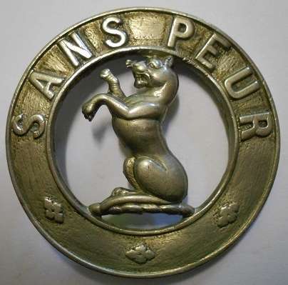 5th Seaforth Highlanders White Metal Cap Badge 55mm Only One Lug