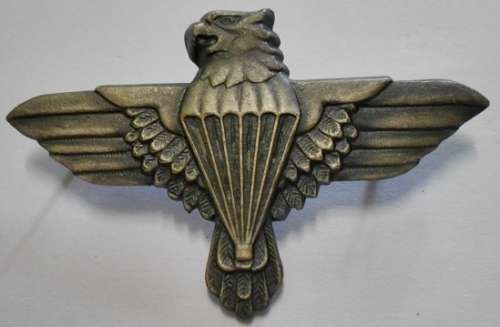44 Parachute Brigade Grey Metal Beret Badge Pin Type Dinnes 303