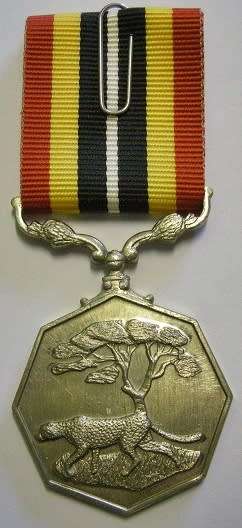 Full Size Southern Africa Medal Uniface Susp Tall Grass Crisp Detail Matte Finish Nr @ Back In Box