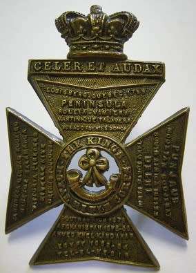 The King's Royal Rifle Corps Victorian Boer War Era Cap Badge