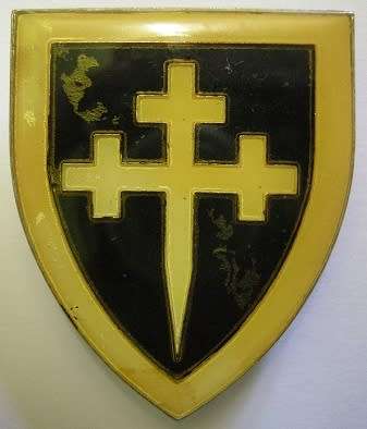 Outeniqua Commando Shoulder Flash Pins Intact Lucite Starting to Lift Note Condition Dinnes 4840