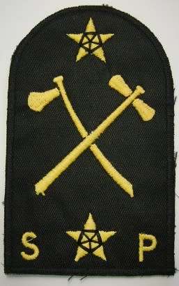 SA Navy Shipwright Metal Work Trade Badge Embroidered on Material