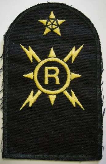SA Navy Radio Fitter Trade Badge Embroidered on Material