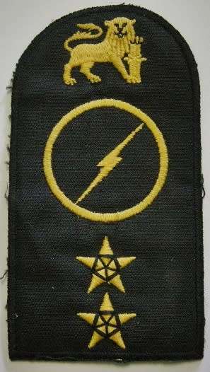 SA Navy Electronic Warfare Trade Badge Embroidered on Material
