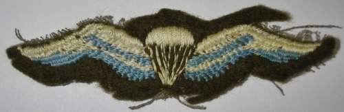 1st Type Static Line Parachute Wing This Badge Features in Matthysen Vol.1 SEE DESCRIPTION
