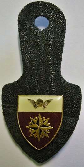 5 Special Forces Regiment Pocket Flash on Elephant Leather Note Some Glue @ Back Fob SEE DESCRIPTION