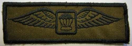 Parachute Instructor Wing Embroidered on Material
