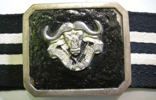 32 Battalion Stable Belt 1st Type Length of Belting 109cm (Buckle is Dinnes 3993)