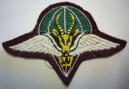 1st Type 1 Parachute Bat Beret Badge for National Servicemen Embroidered Felt