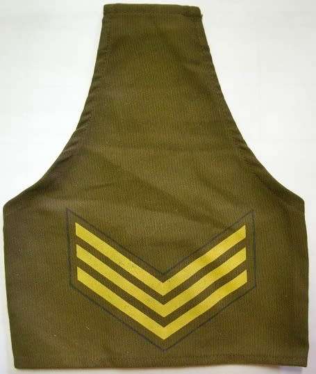 School Cadet Sergeant Rank Brazard Single Printed on Material