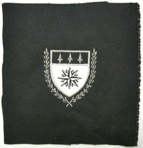 1 Recce Regiment Blazer Pocket Silver Lurex Thread & Cotton on Material 185x185mm Recce p.220