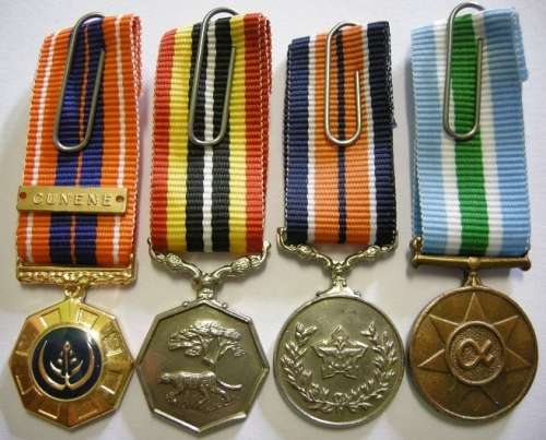Miniature Medal Set of Four w/ Miniature Cunene Bar