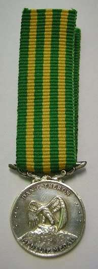 Miniature Danie Theron Medal