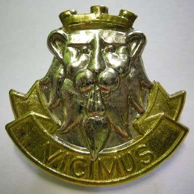 2 SA Cape Corps Battalion Bi-Metal Cap Badge Bolts Shortened Dinnes 713