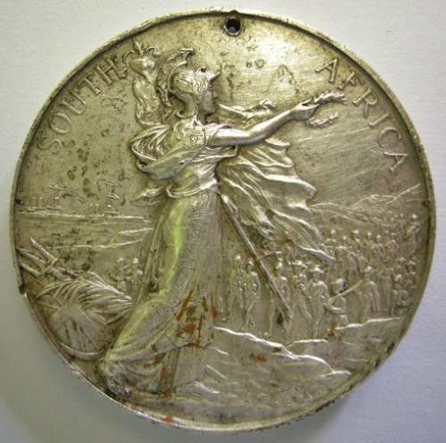 Full Size Queen South Africa Medal Disk Only Named to Serjt. South African Mounted Irregular Forces