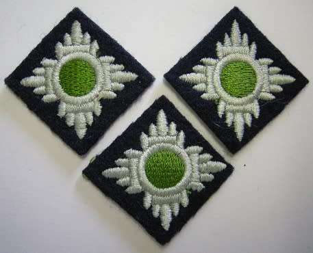 Botswana Defence Force Rank Pips x 3 Embroidered on Felt