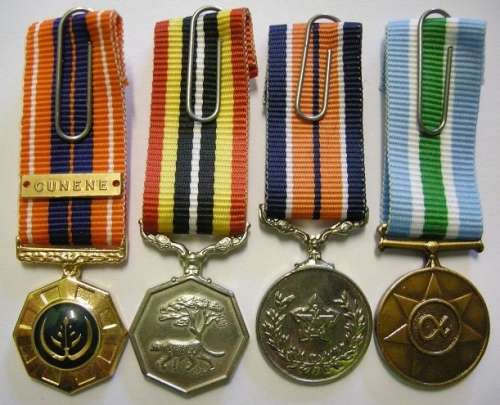 Miniature Medal Set of Four w/ Miniature Cunene Bar
