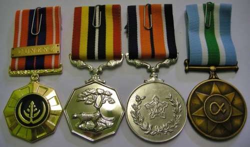 Full Size Medal Set of Four with Full Size Cunene Bar