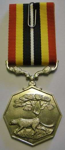 Full Size Southern Africa Medal Uniface Susp Tall Grass Crisp Detail Matte Finish Nr @ Back In Box