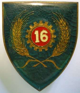 16 Maintenance Unit Shoulder Flash Pins Intact Dinnes 4626 Note Covered in Small Cracks