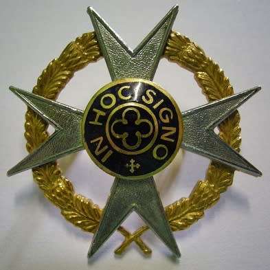 Chaplains Bi-Metal Cap Badge Dinnes 545 Loop Type