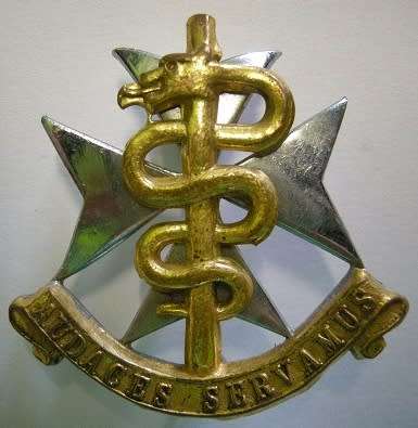SA Medical Services Bi-Metal Cap Badge Loop Type Dinnes 972