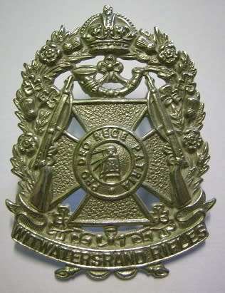 Witwatersrand Rifles Officers White Metal Cap Badge 1907 - 1945 Owen 661