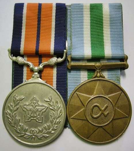 Full Size SADF Medal Pair Mounted