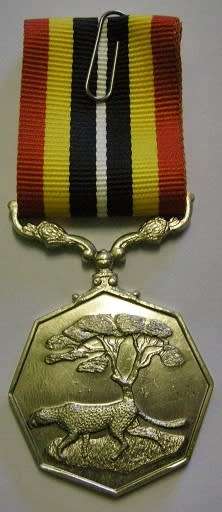 Full Size Southern Africa Medal Uniface Susp Tall Grass Crisp Detail Matte Finish Nr @ Back In Box