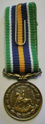 Miniature De Wet Medal Thin Type