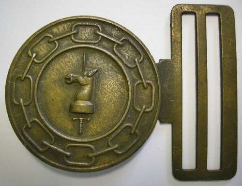 Army Battle School Belt Buckle No Hook