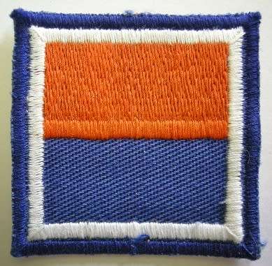 Armour B COY Flash Embroidered on Material