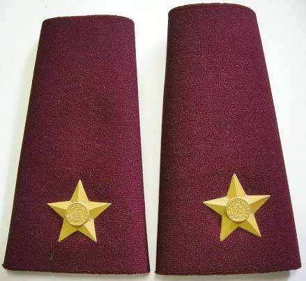 Medic 2nd Lieutenant Rubberised Rank Insignia Pair
