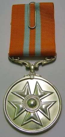 Full Size Pro Virtute Medal Numbered 037 Marked Silver 12cm Ribbon