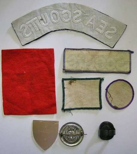 Boy Scouts Badges x 7 & Ring x 1