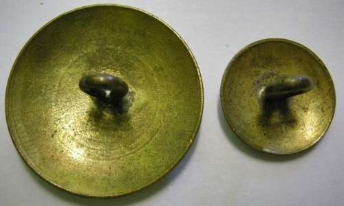 Orange Free State Coat of Arms Brass Buttons x 2 25mm & 15mm