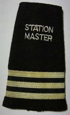 SAR / SAS Station Master Rank Insignia Single Embroidered on Felt