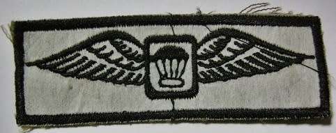Parachute Instructor Wing Embroidered on Material