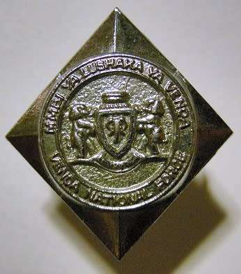Venda National Force Chromed Other Ranks Collar Badge Single Dinnes 1491