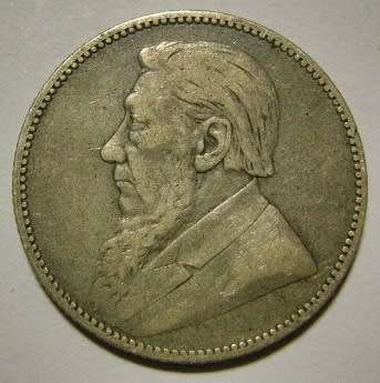 ZAR 1895 1 Shilling (Photos of Actual Coin)