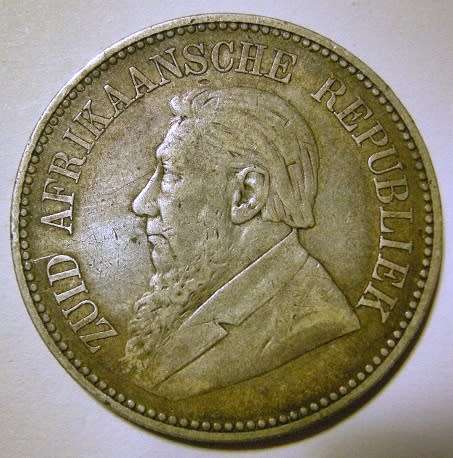 ZAR 1895 2½ Shillings (Photos of Actual Coin)